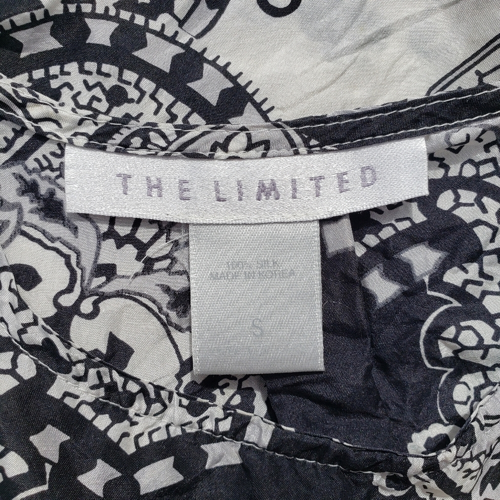 ++ SILK Pasley Black and White Cami Tank Blouse THE LTD Sz S - Picture 11 of 13